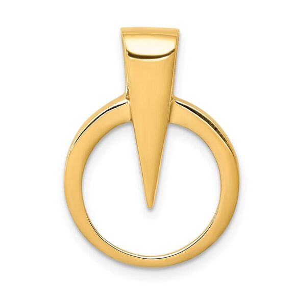 14k Yellow Gold Fits up to 2mm on Fancy/Regular/Reversible Omega Slide
